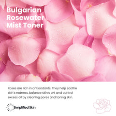 Simplified Skin rosewater spray for hair and locs refresh between washes