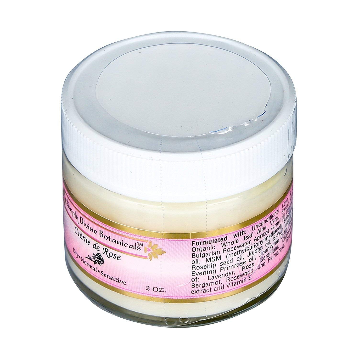 Applying Simply Divine Botanicals Creme de Rose on the skin
