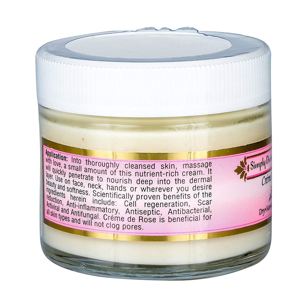 Close-up of Creme de Rose texture suggesting luxurious nourishment