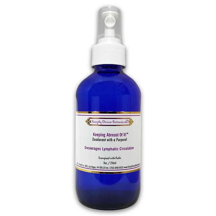 Simply Divine Crystal Ally deodorant spray bottle with natural fragrance and odor protection.