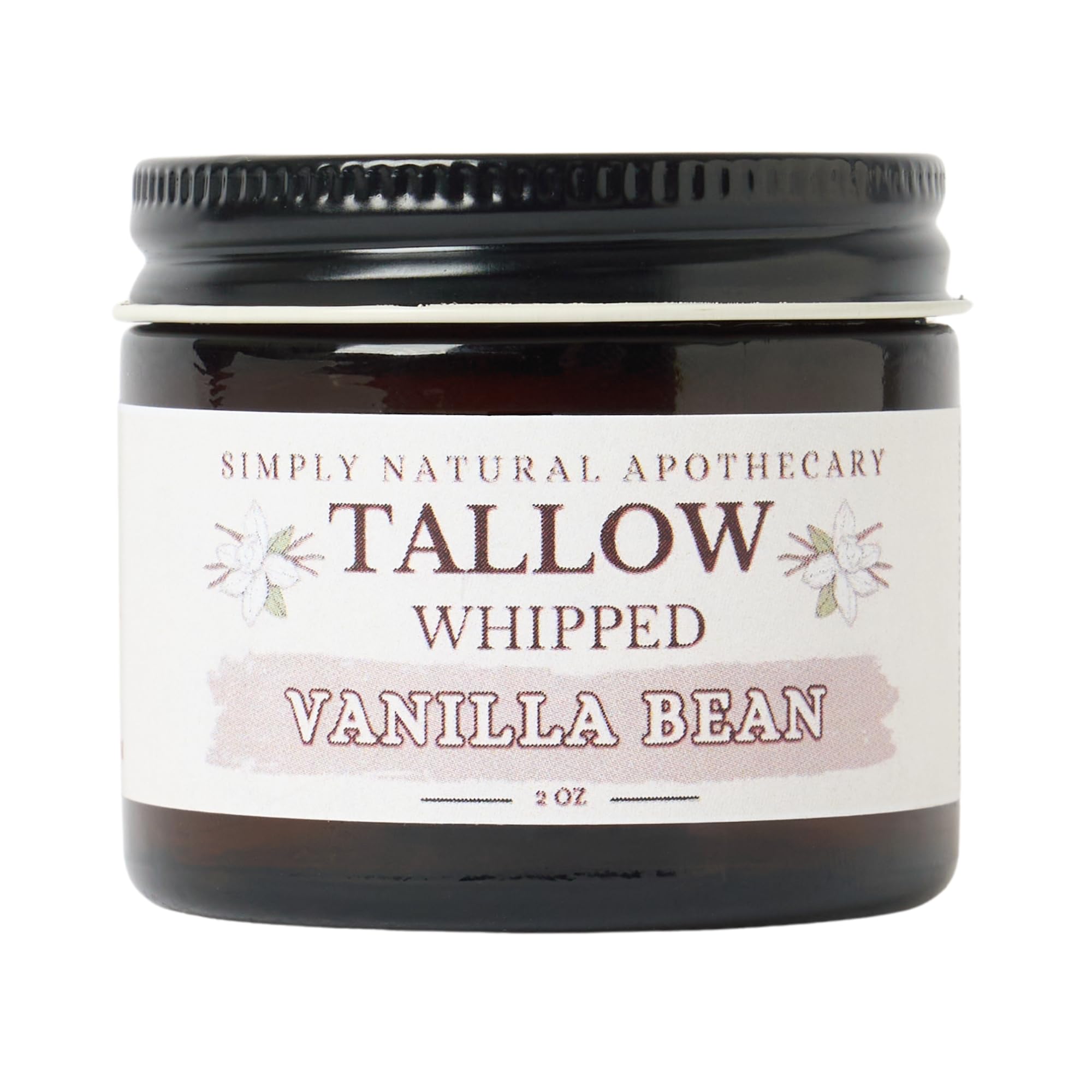 Simply Natural Apothecary beef tallow face jar, deeply hydrating for dry skin.