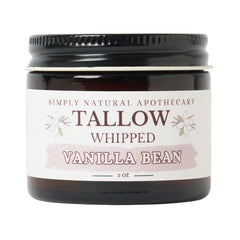 Simply Natural Apothecary beef tallow face jar, deeply hydrating for dry skin.