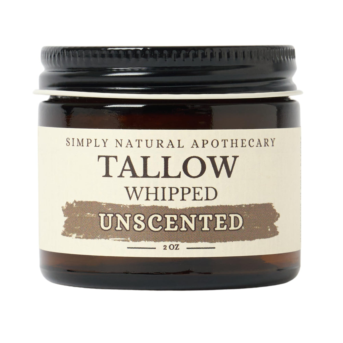 Simply Natural Apothecary beef tallow jar showing natural moisturizer for dry skin