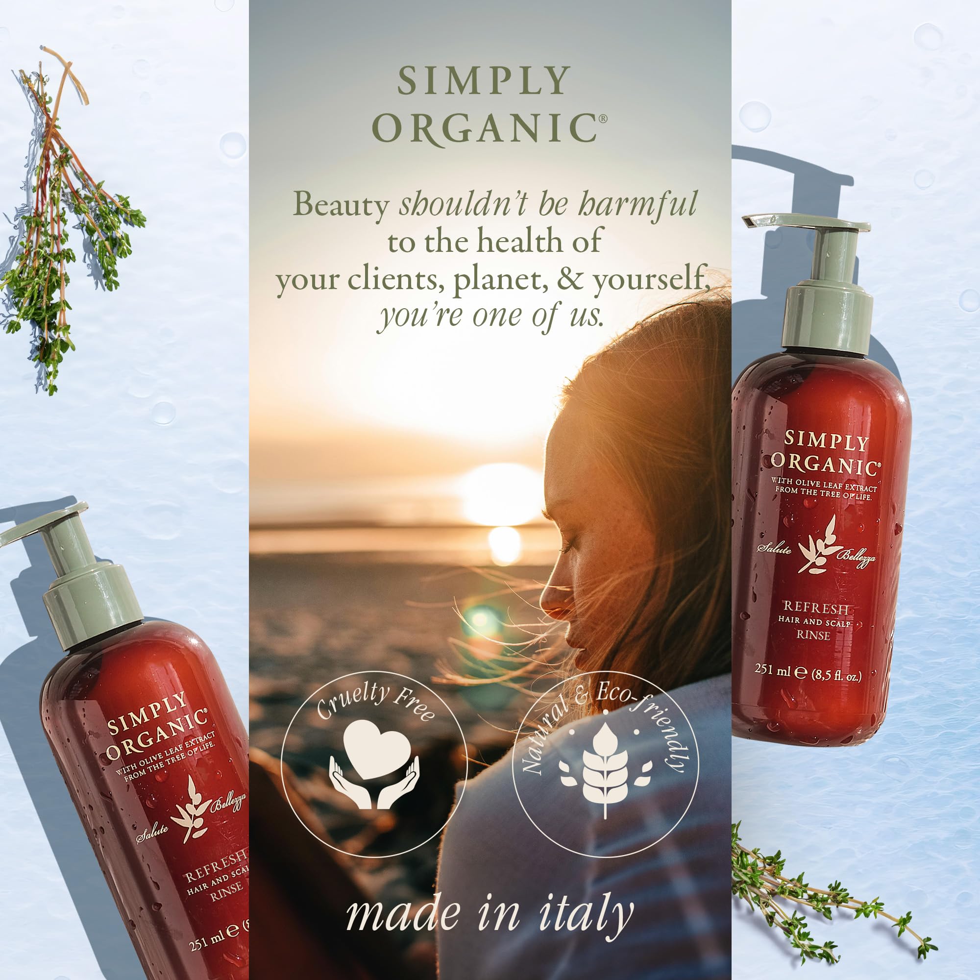 SIMPLY ORGANIC Hair Detox after use – hair feels refreshed with balanced moisture.