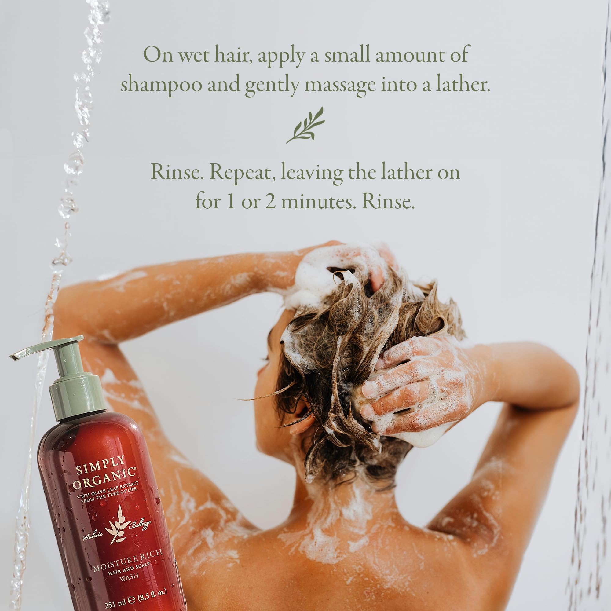 SIMPLY ORGANIC Olive Leaf Extract visual signals antioxidant support and gentle cleansing.