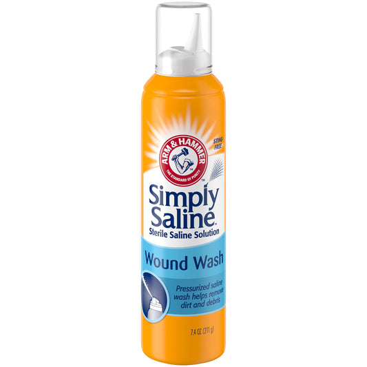 Simply Saline wound wash gentle cleansing suitable for sensitive skin