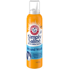 Simply Saline wound wash gentle cleansing suitable for sensitive skin