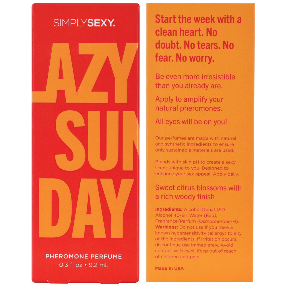 SIMPLY SEXY Affirmations Lazy Sunday base notes amber and sandalwood linger