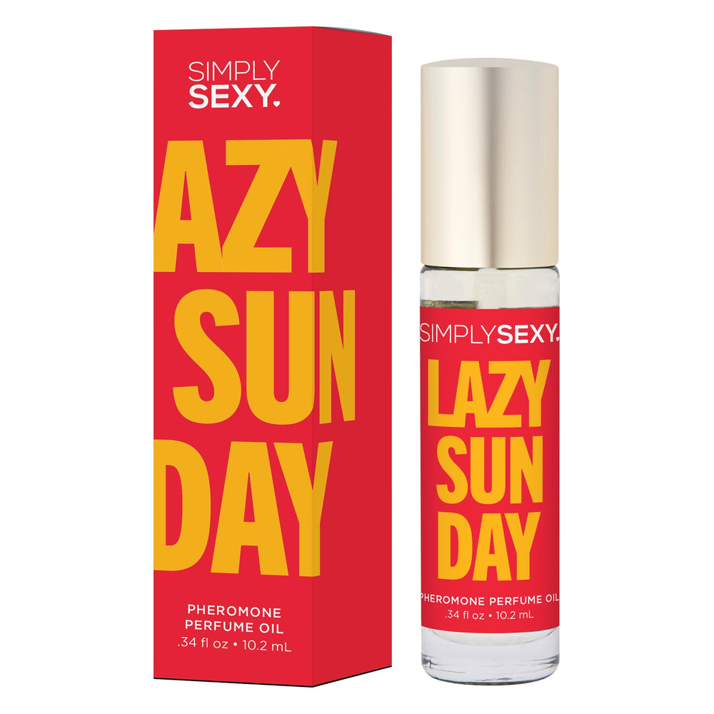 SIMPLY SEXY Lazy Sunday perfume oil bottle offers a fresh, citrus-forward scent for daily refresh.