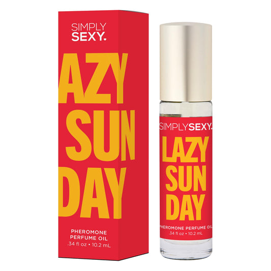 SIMPLY SEXY Lazy Sunday perfume oil bottle offers a fresh, citrus-forward scent for daily refresh.