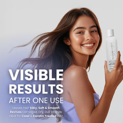 Simply Smooth Xtend Keratin Deep Conditioner box highlights color-safe formula for treated hair.