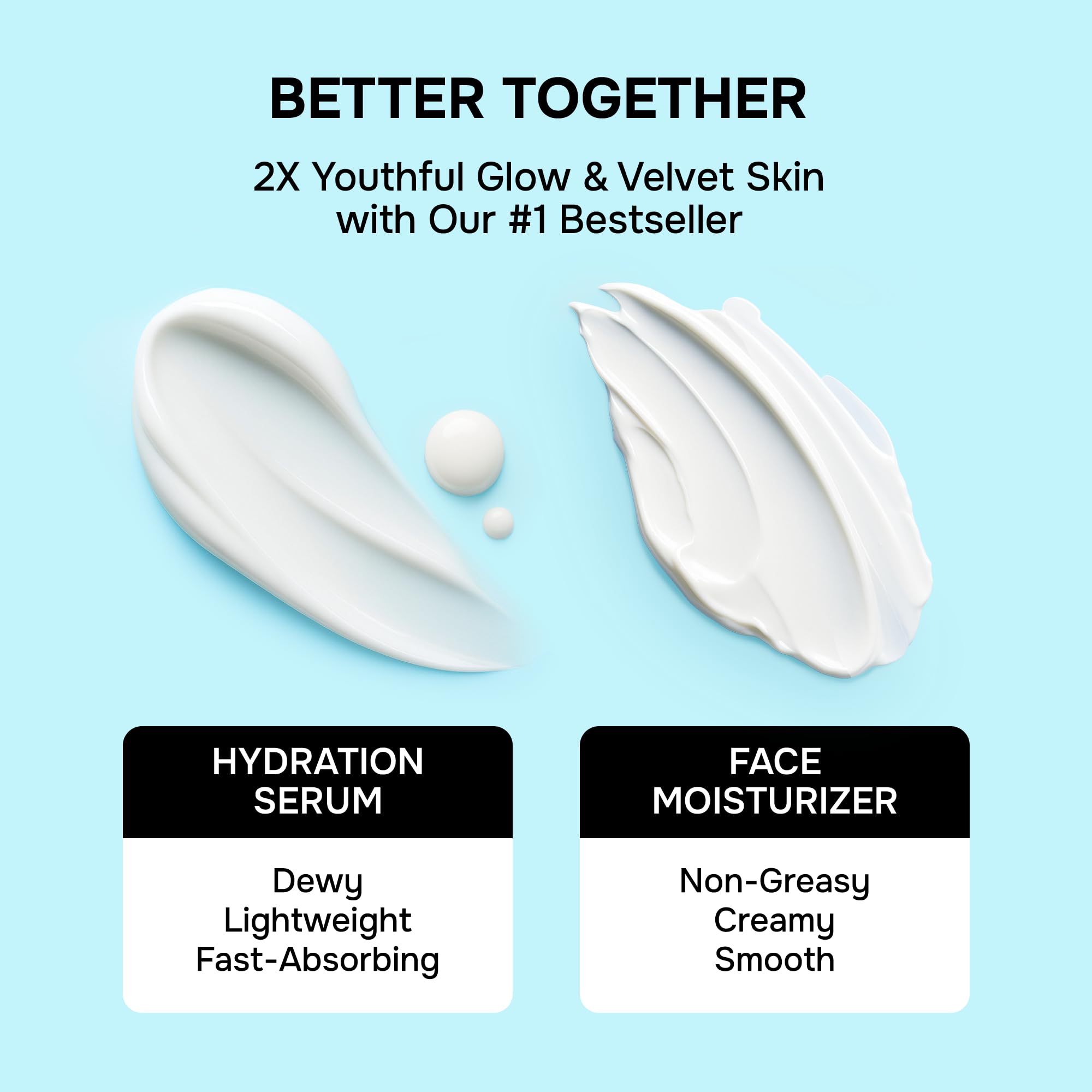 Serum applied to neck and chest area for balanced hydration with SimplyVital.