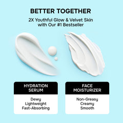 Serum applied to neck and chest area for balanced hydration with SimplyVital.
