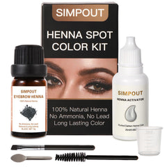 Simpout Henna Kit black box with activator for easy at home color