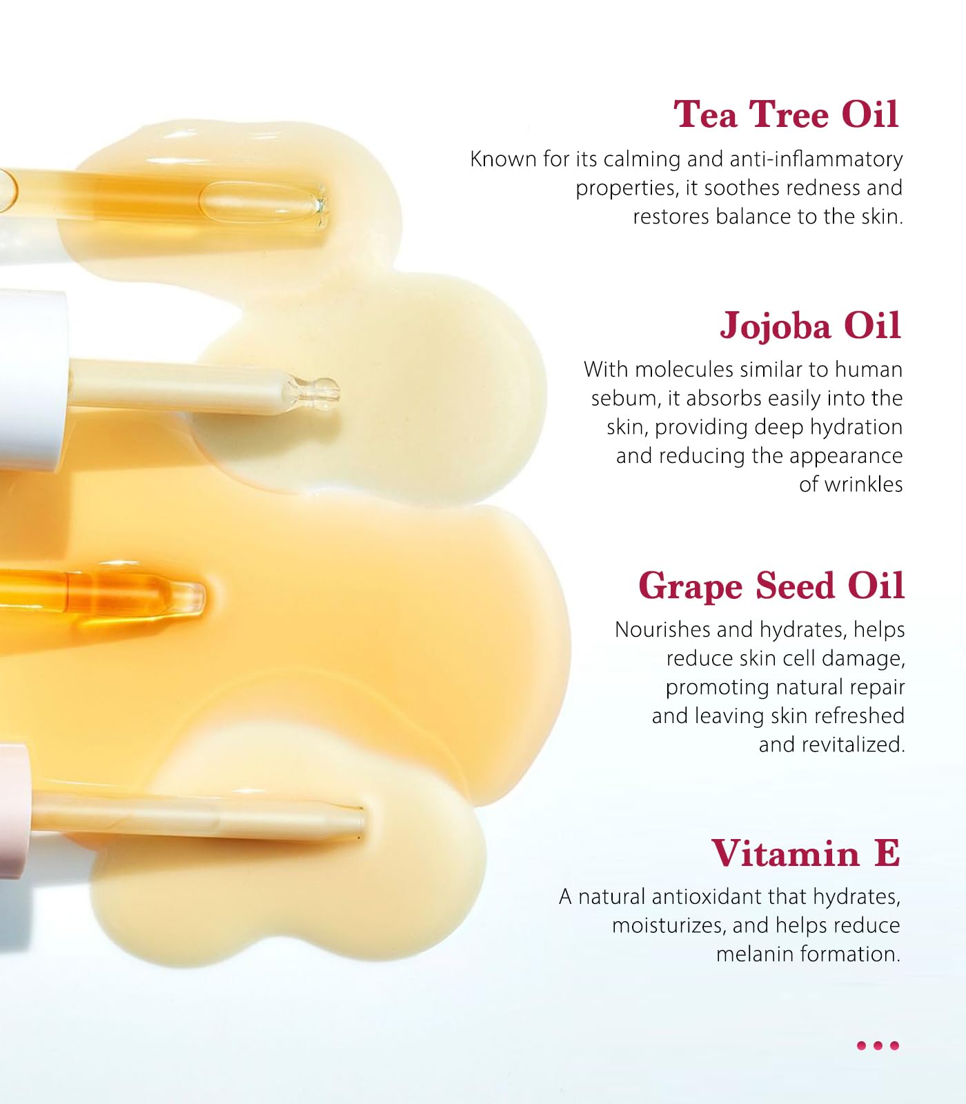 SINAHET Dermaplaning Oil texture close-up shows light emulsification with water.