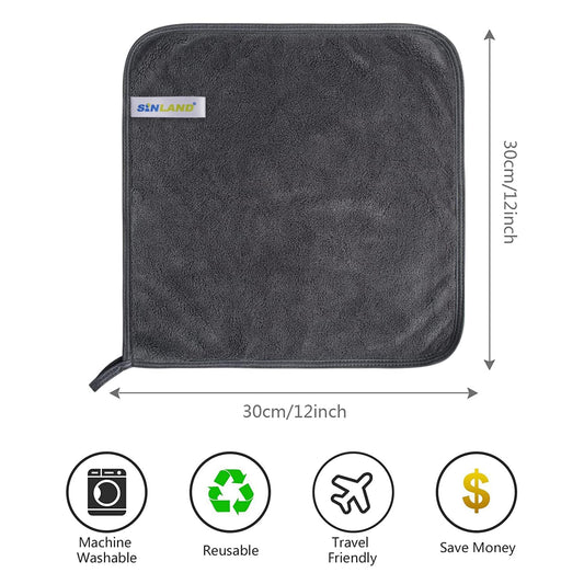 SINLAND soft microfiber face towel offers a gentle touch for sensitive skin and daily routines.