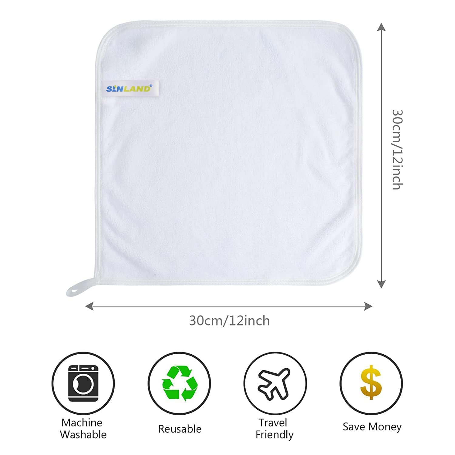 SINLAND microfiber towel is soft and absorbs sweat during workouts.
