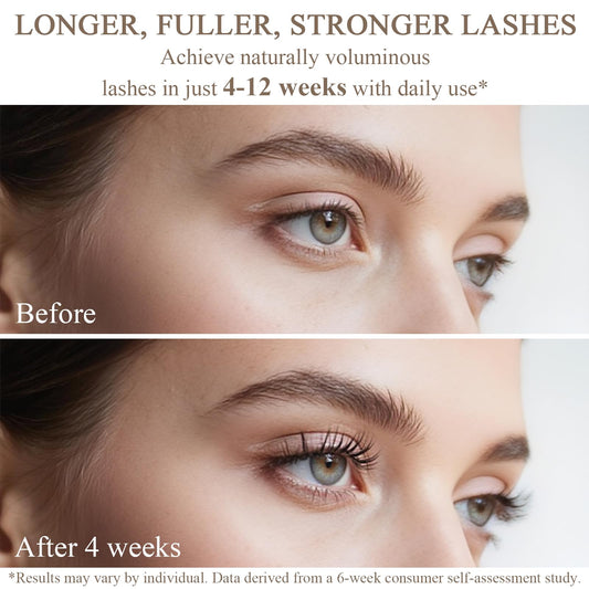 SINPIN eyelash serum application brush applying along upper lash line.