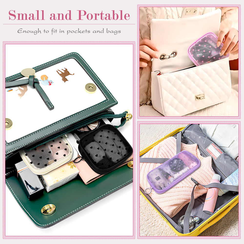 Sinzip office-supplies mesh pouch keeps bills and USB cables organized.
