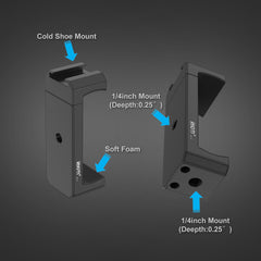 SIOTI foam pad and aluminum finish closeup protecting phone and improving grip