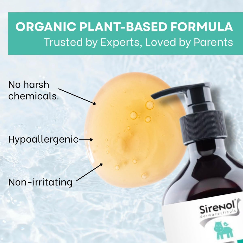 Sirenol dermatologist-tested hypoallergenic badge on packaging for sensitive skin.