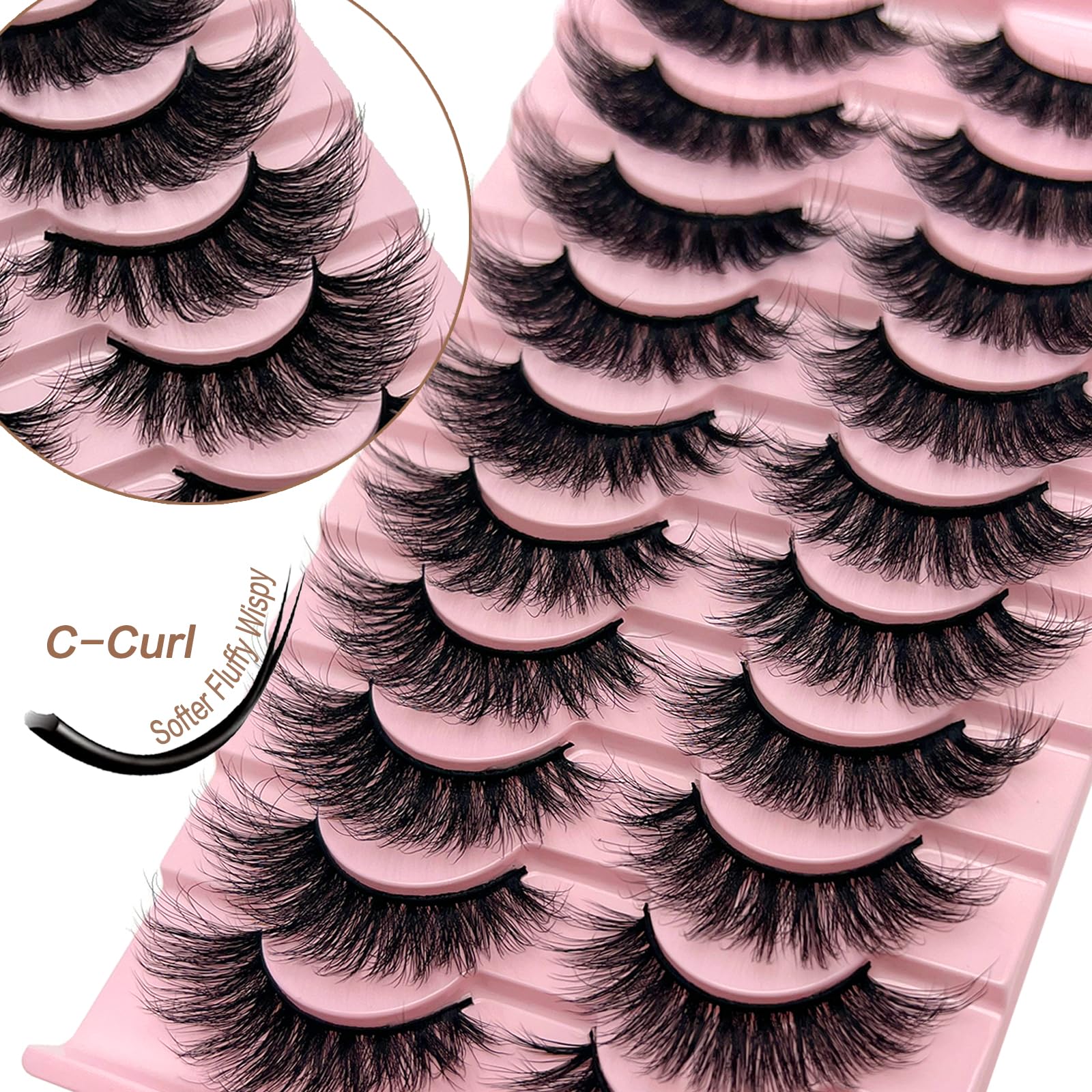 SISIYDY plant-fiber lashes deliver lightweight, fluffy volume.