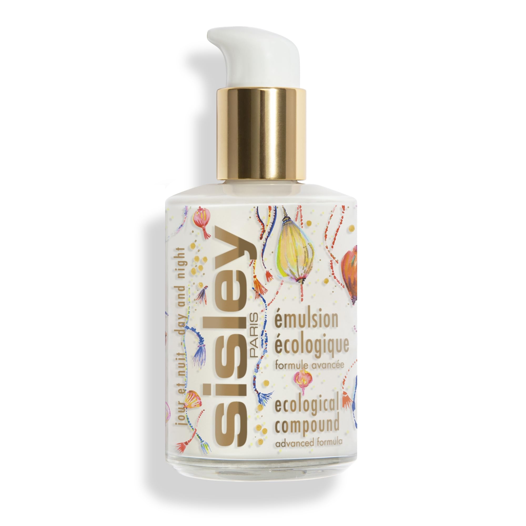 Sisley Paris Ecological Compound lantern bottle closeup for an eye-catching display.