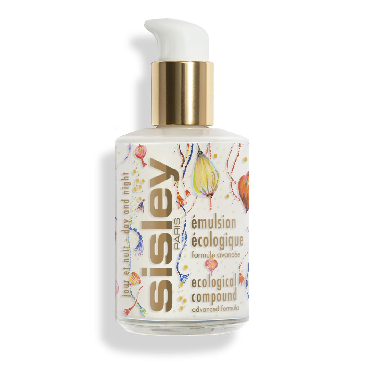 Sisley Paris Ecological Compound lantern bottle closeup for an eye-catching display.