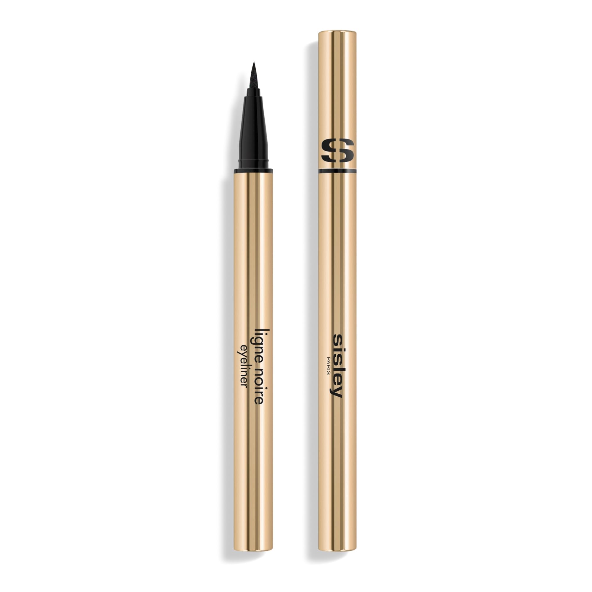 Sisley Paris Ligne Noire eyeliner tip application for precise one-stroke control.