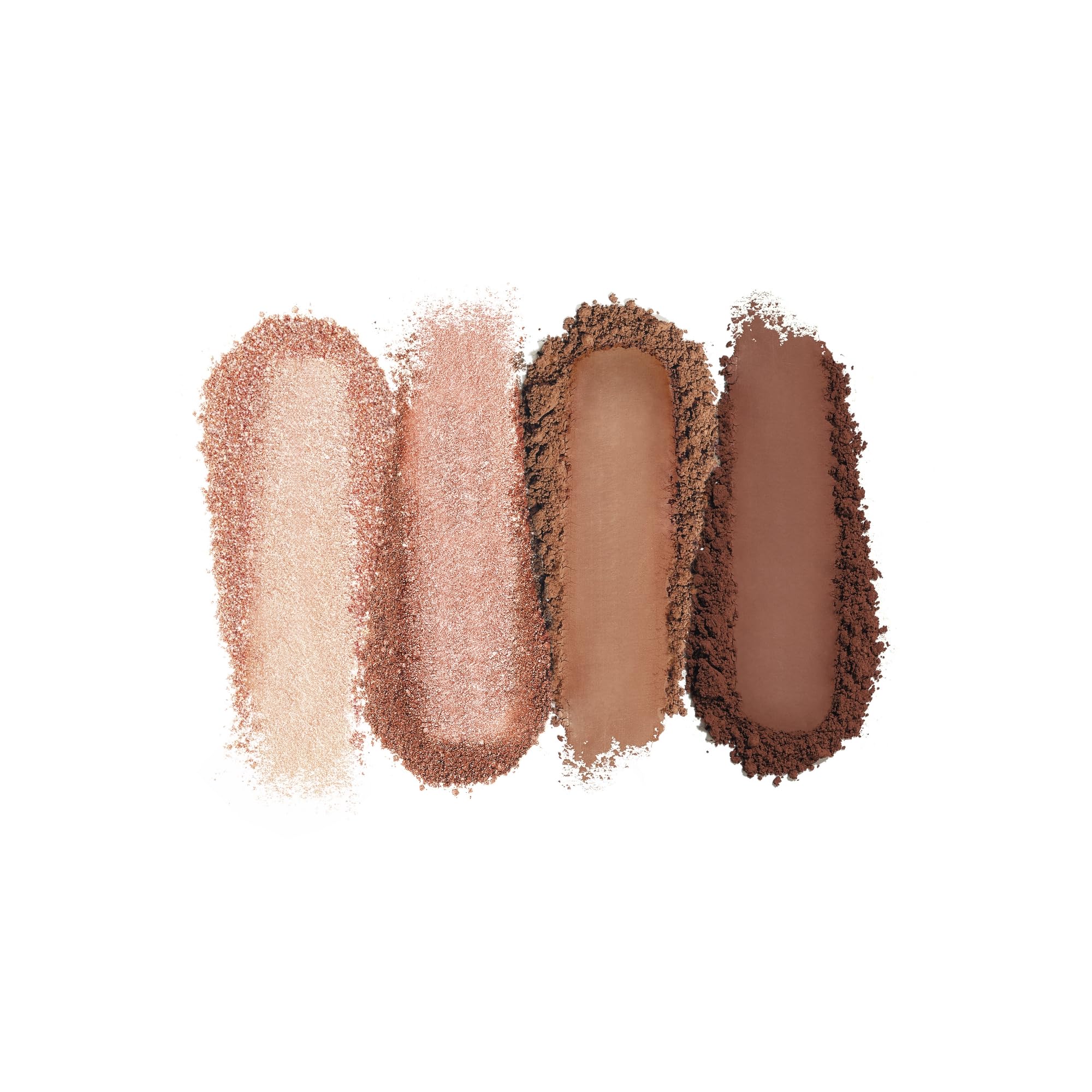 Matte shade swatch on skin for subtle definition in Bois de Rose palette