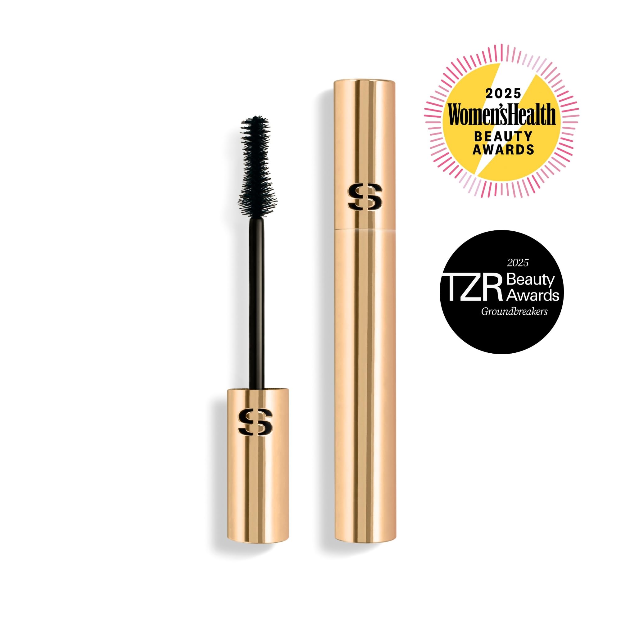 Sisley Paris Phyto-Noir Mascara applying shot demonstrates root-to-tip coating for fuller, defined lashes