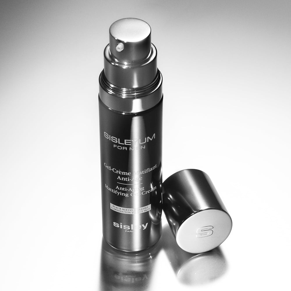 Sisleyum on face during morning routine for refreshed skin
