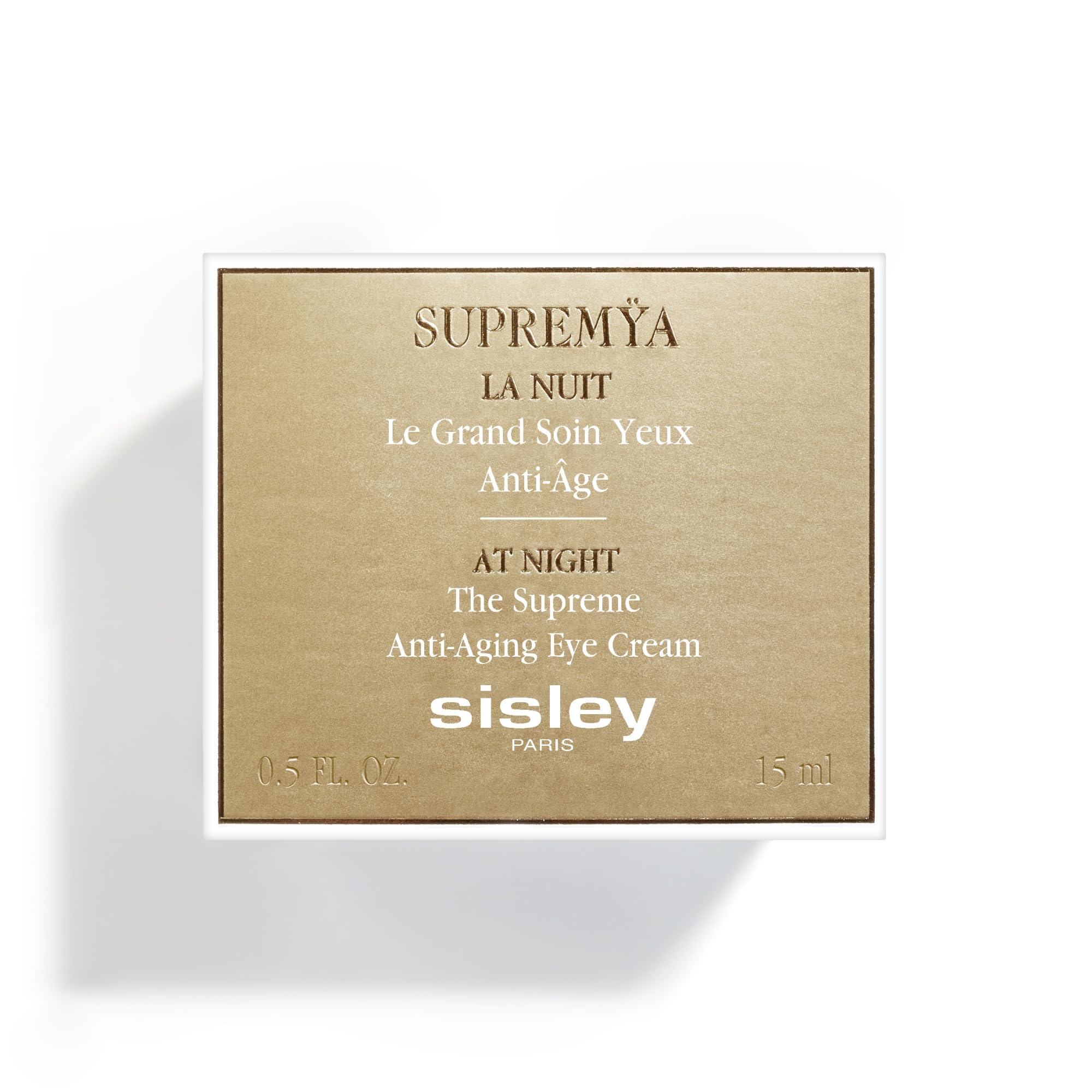 Sisley Paris Supremya at Night routine image shows potential lift and brightening of the eye area
