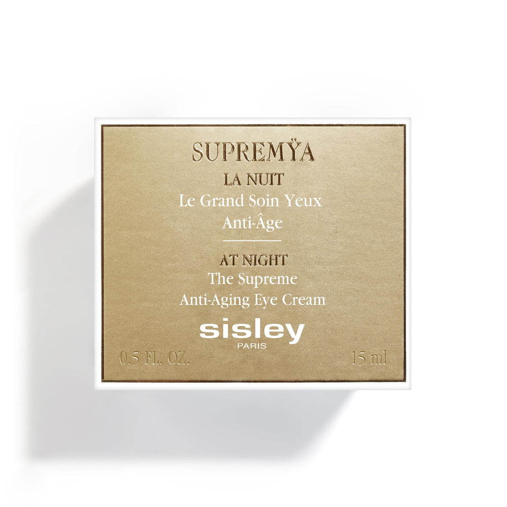 Sisley Paris Supremya at Night routine image shows potential lift and brightening of the eye area