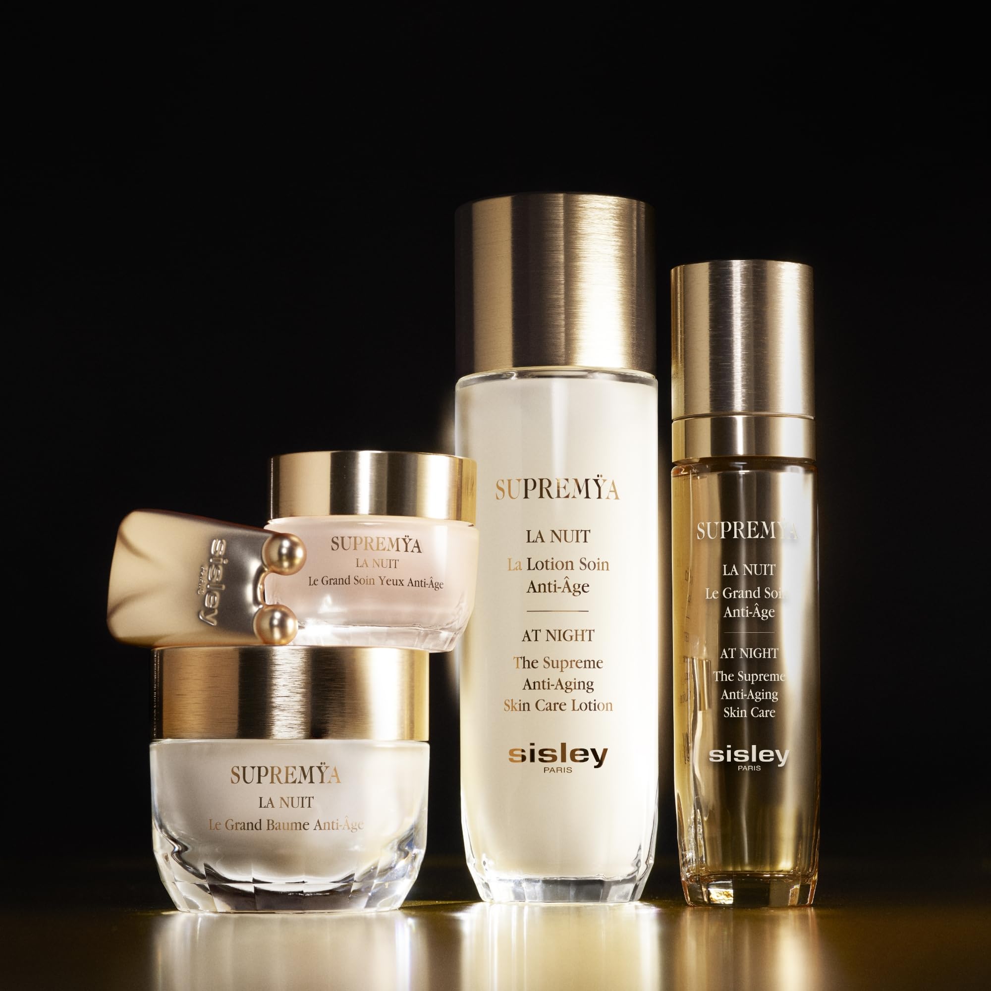 Sisley Paris Supremya at Night eye cream ingredients highlight Yellow Gentian for puffiness support