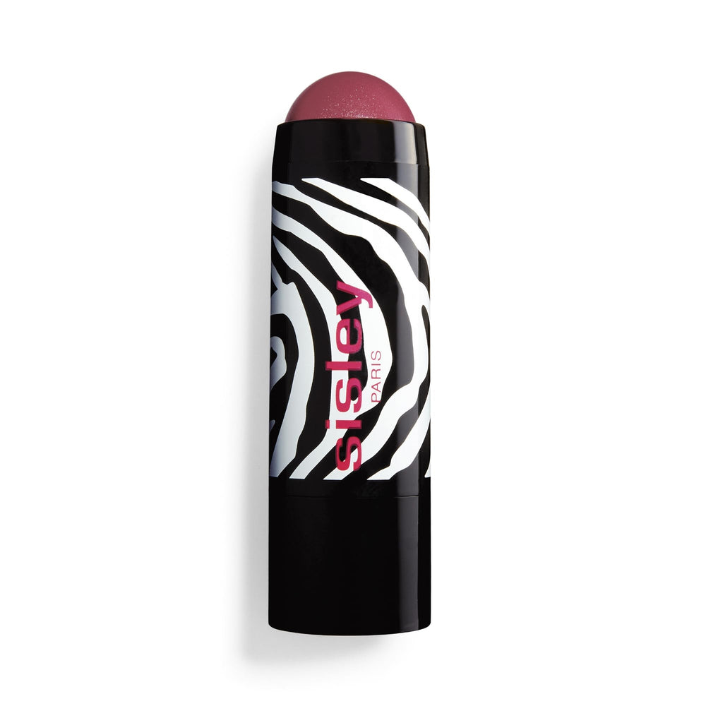 Sisley Phyto-Blush Twist 7 Berry swatch on cheek for natural, long-lasting color