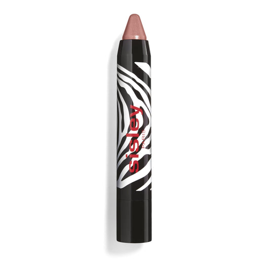Sisley Phyto-Lip Twist Rosy Nude on lips for easy color and moisture.