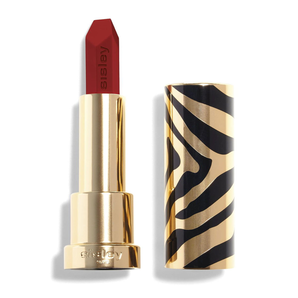 Sisley Phyto-Rouge bullet close-up shows precise color and silky hydration.