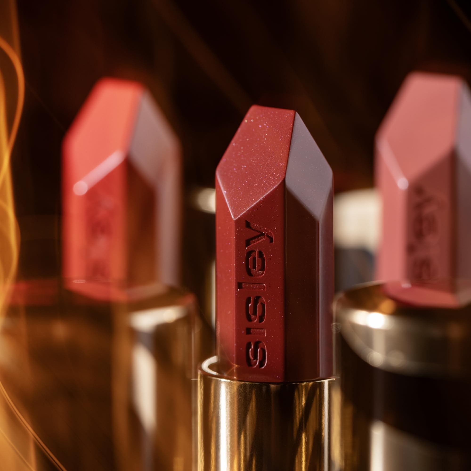 Sisley Phyto-Rouge texture close-up reveals ultra-silky smoothing film.