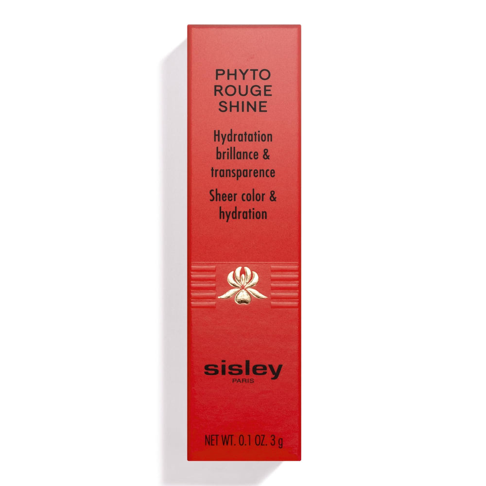 Sisley Paris Phyto-Rouge Shine Bel Air swatch showing sheer glow