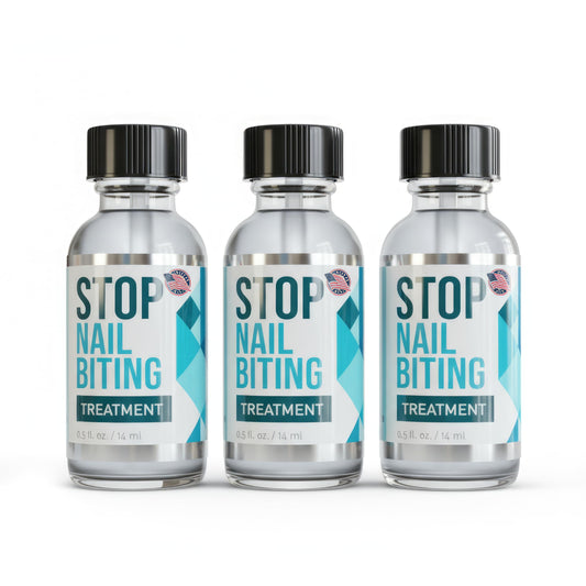 SISQUOC HEALTHCARE Stop Nail Biting bottle pour shows clear bitter deterrent for bite avoidance