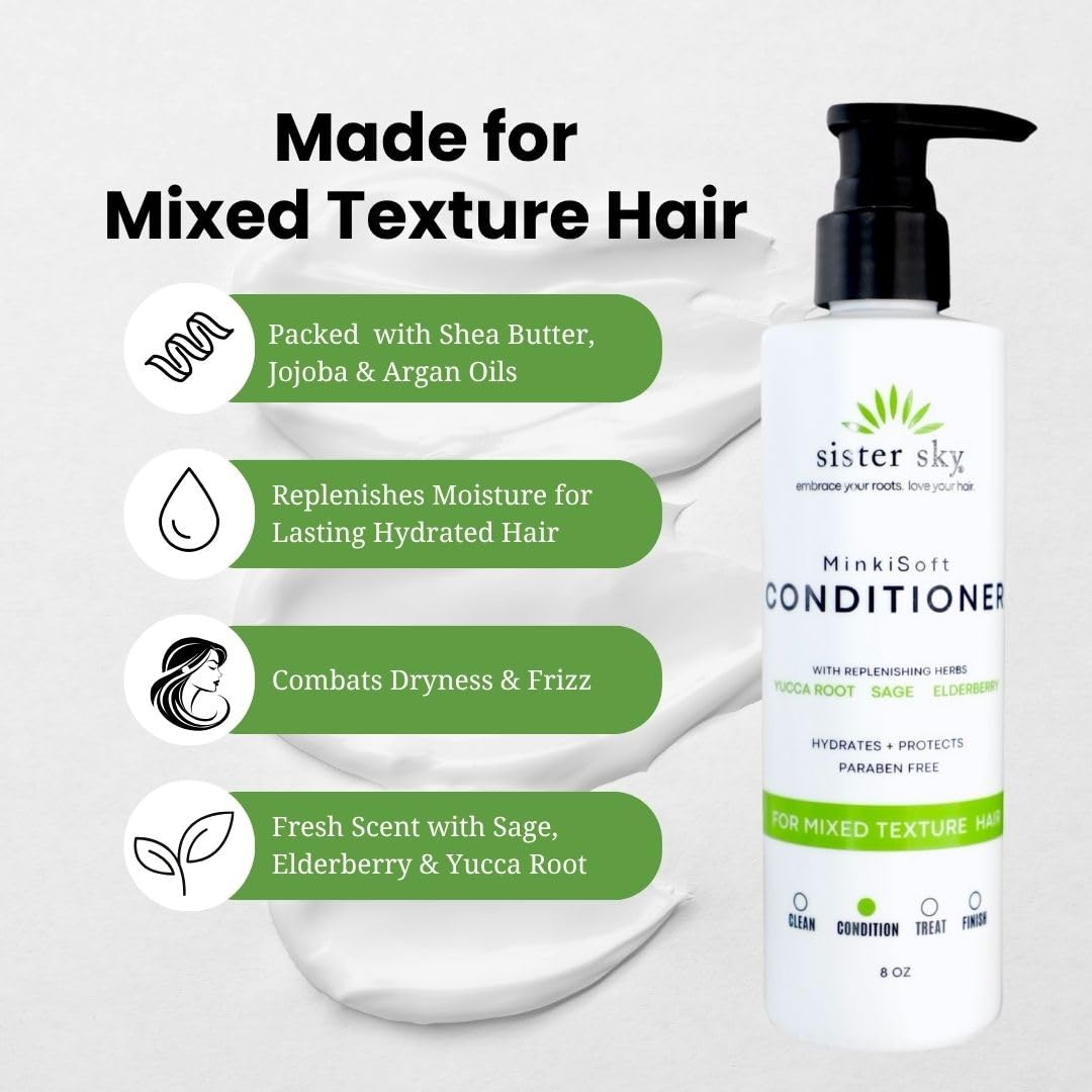 Sister Sky MinkiSoft smooths frizz for sleek, manageable tresses