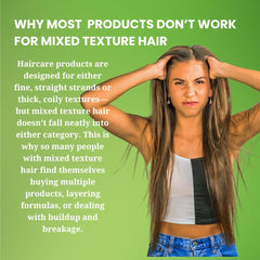 Close-up of hair after using MinkiSoft showing soft, silky feel