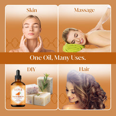 SIVA Carrot Seed Oil blended with other carrier oils for a DIY mix