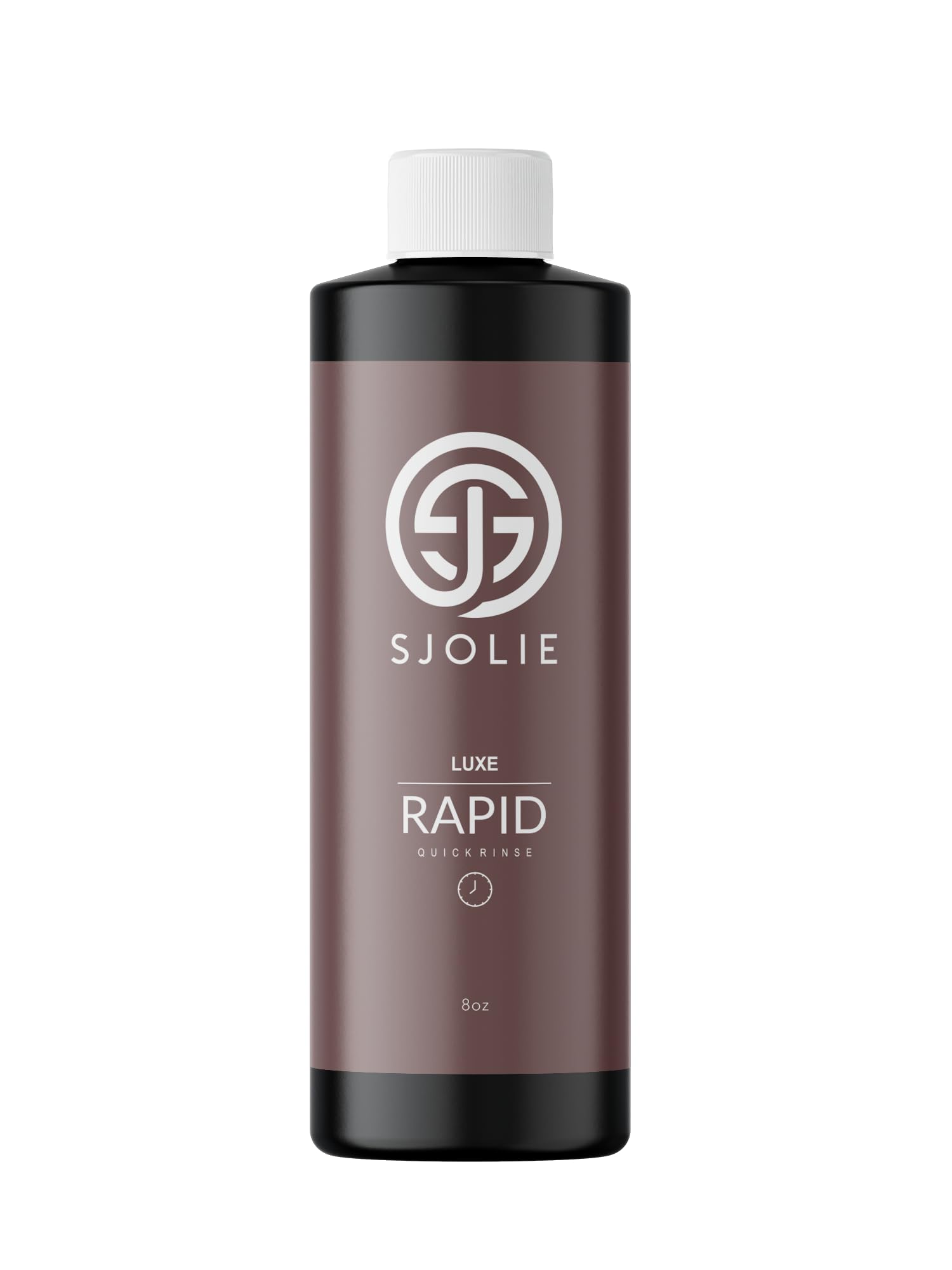 SJOLIE Rapid Spray Tan solution bottle showing fast-drying formula and glow potential