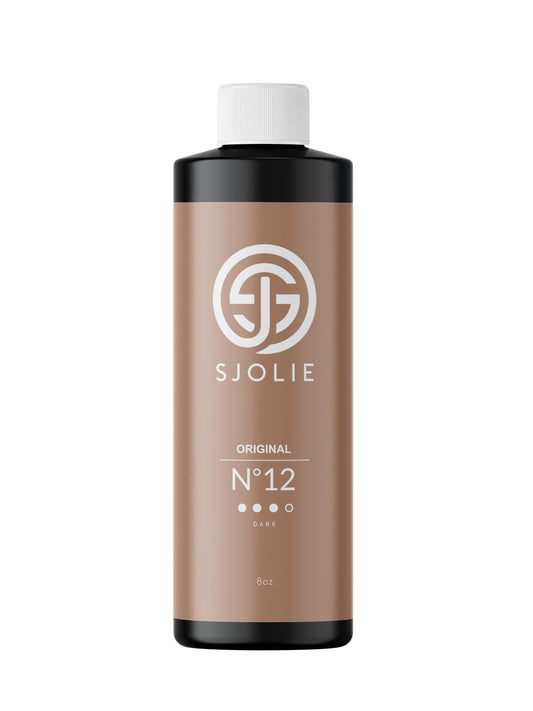 SJOLIE Sunless No.12 bottle for an even, natural-looking tan.