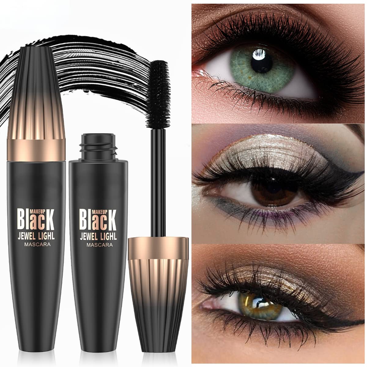 SJXYOYDS packaging display highlights luxury mascara.