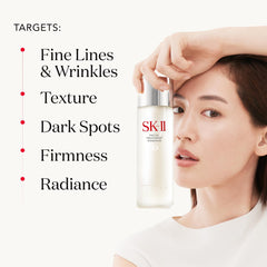 Daily ritual using SK-II essence promotes calm and consistent care for the complexion.