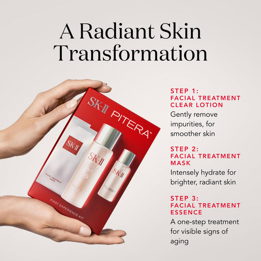 SK-II Facial Treatment Essence bottle highlighting PITERA-rich serum for daily nourishment.