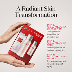 SK-II Facial Treatment Essence bottle highlighting PITERA-rich serum for daily nourishment.